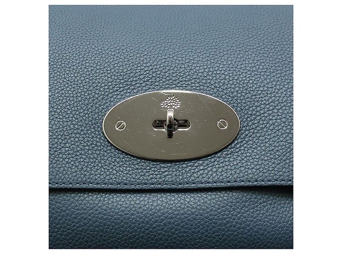 Mulberry Blaue Lily Leder Schultertasche Crossbody Bag, Größe Medium, Silber - Ansicht 6