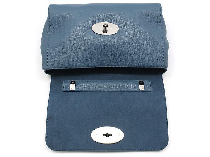 Mulberry Blaue Lily Leder Schultertasche Crossbody Bag, Größe Medium, Silber - Ansicht 7