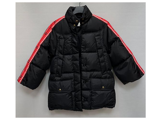 Gucci Interlocking GG Panel Women's Goose Down Jacket Silvery - view 5
