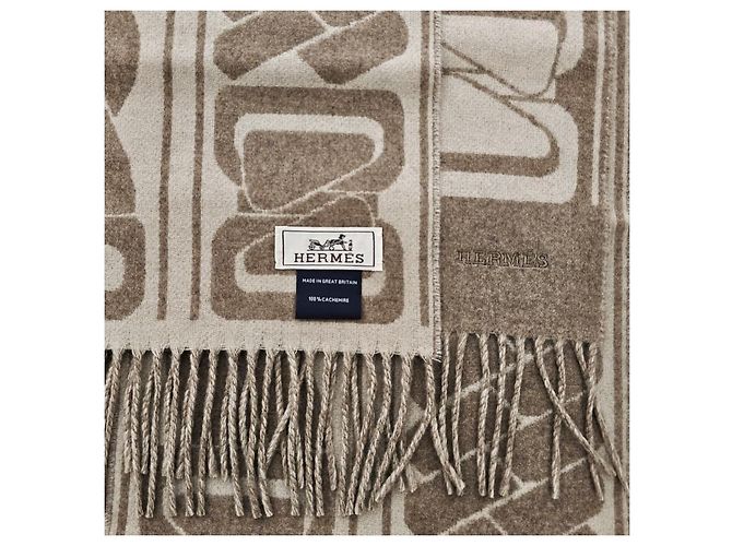 Hermès Pañuelo Clic C'est Noue Marron Glacé Naranja - vista 10