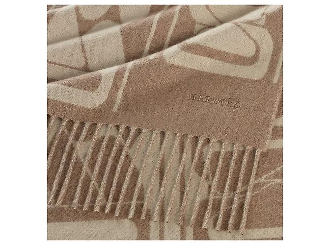 Hermès Pañuelo Clic C'est Noue Marron Glacé Naranja - vista 4
