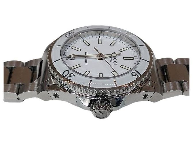 Gucci Reloj Dive Quartz para mujer en acero blanco - vista 5