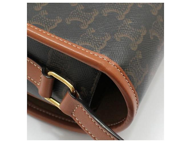 Borsa a tracolla Céline Triomphe Medium Marrone - vista 11