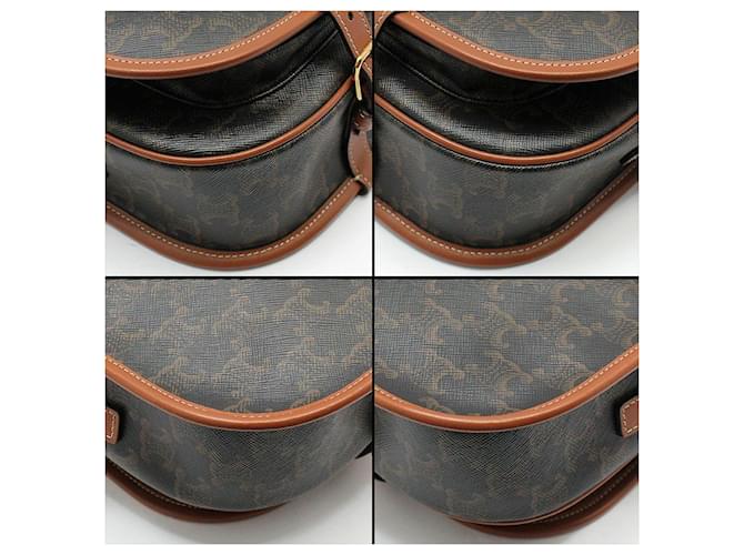 Borsa a tracolla Céline Triomphe Medium Marrone - vista 13