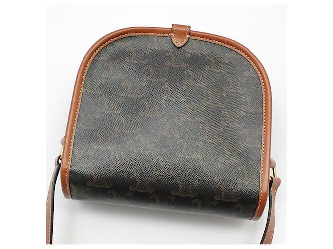 Borsa a tracolla Céline Triomphe Medium Marrone - vista 4