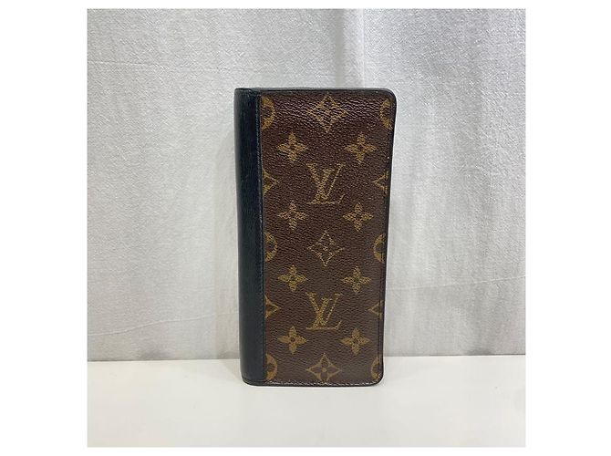 Louis Vuitton Monogram Canvas Macassar Brazza Wallet Long Wallet Silvery - view 2