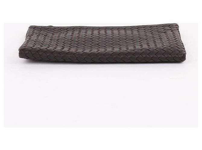 Bottega Veneta Clutch media Intrecciato marrone - vista 6