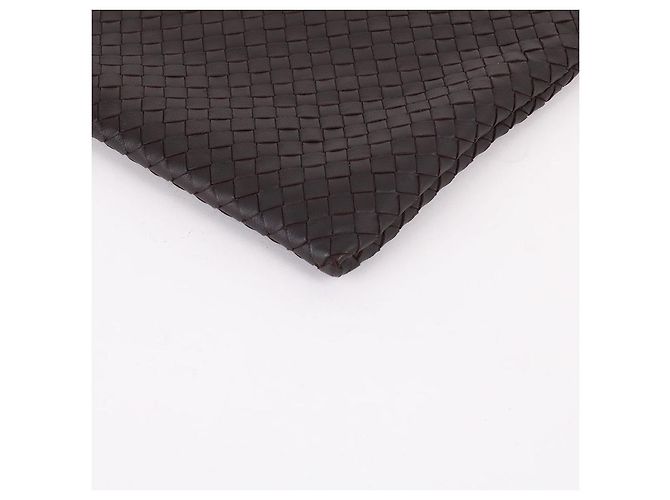 Bottega Veneta Clutch media Intrecciato marrone - vista 8