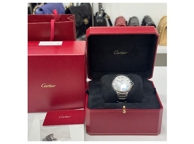 Cartier Ballon Bleu Automático Aço Preto - vista 3