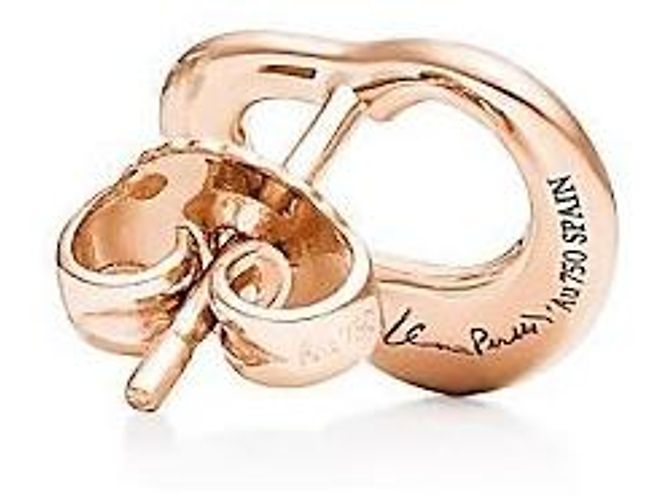 Tiffany & Co Orecchini a lobo Open Heart Rose Gold Arancione - vista 3