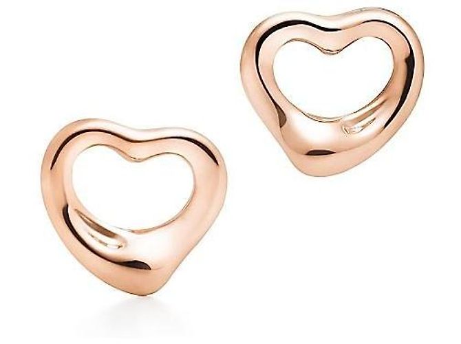 Tiffany & Co Orecchini a lobo Open Heart Rose Gold Arancione - vista 6