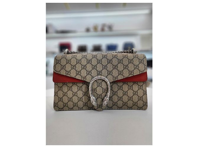 Gucci Piccola borsa a tracolla Dionysus Rossa Rosso - vista 10