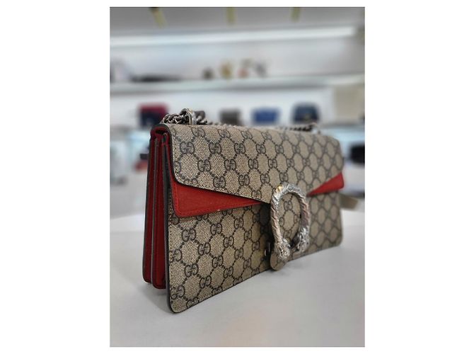 Gucci Piccola borsa a tracolla Dionysus Rossa Rosso - vista 12