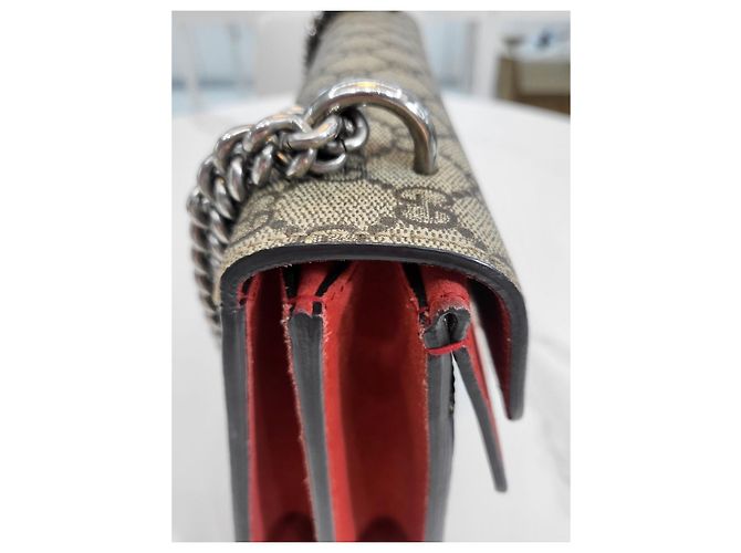 Gucci Piccola borsa a tracolla Dionysus Rossa Rosso - vista 19