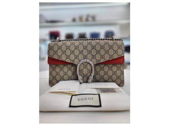 Gucci Piccola borsa a tracolla Dionysus Rossa Rosso - vista 9
