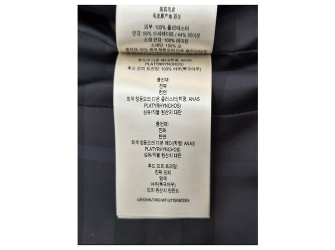 Burberry Casaco de Plumas com Capuz e Acabamento em Pele de Raposa Bege Marrom - vista 14