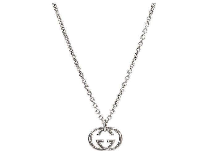 Gucci Collar de plata con eslabones entrelazados - vista 2