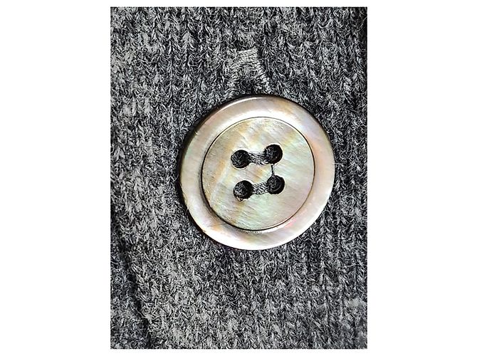 Comme Des Garcons Charcoal Gold Patch Herren-Cardigan Braun - Ansicht 4