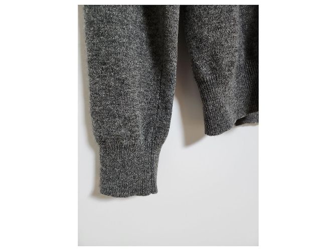 Comme Des Garcons Charcoal Gold Patch Herren-Cardigan Braun - Ansicht 5