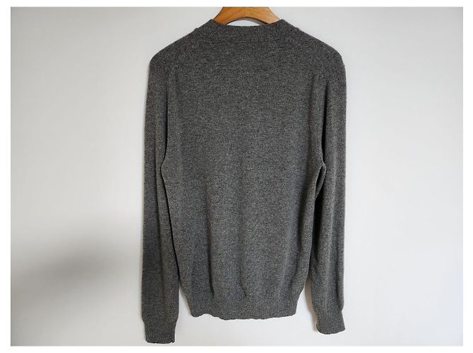 Comme Des Garcons Charcoal Gold Patch Herren-Cardigan Braun - Ansicht 6