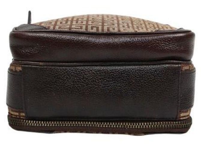 Givenchy Borsa a tracolla in tela marrone - vista 4