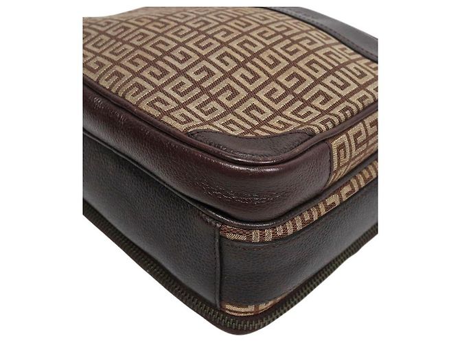 Givenchy Borsa a tracolla in tela marrone - vista 5