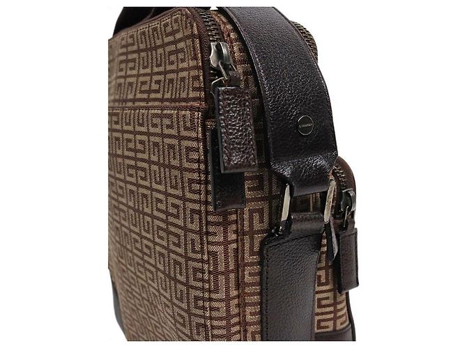 Givenchy Borsa a tracolla in tela marrone - vista 8