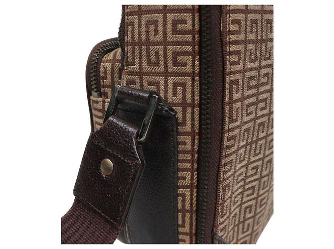 Givenchy Borsa a tracolla in tela marrone - vista 9
