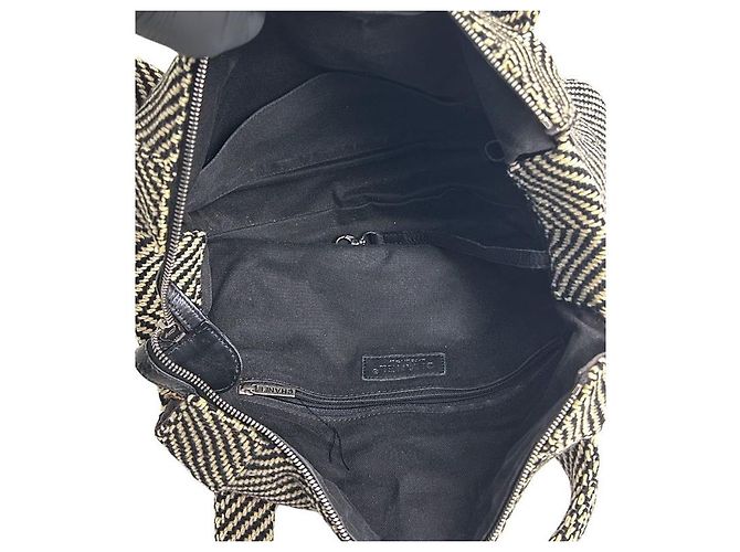 Chanel Bolso tote de tweed con motivo chevron de cebra Multicolor - vista 11