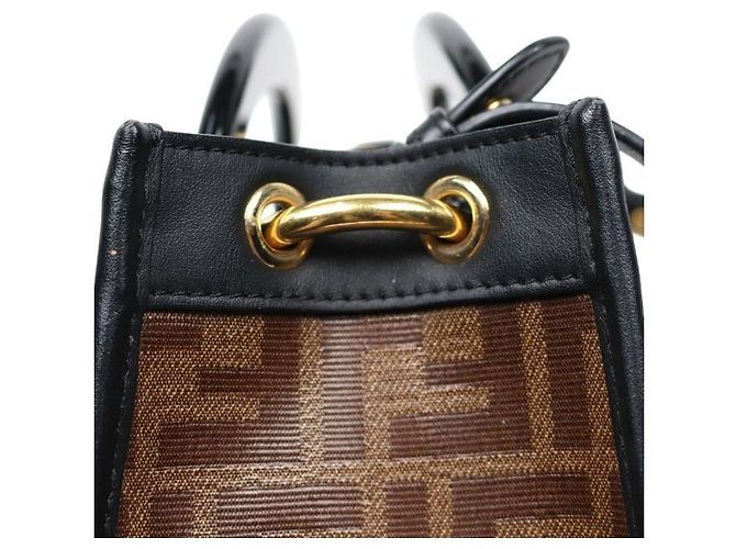 Fendi Borsa Tote Runaway marrone - vista 11