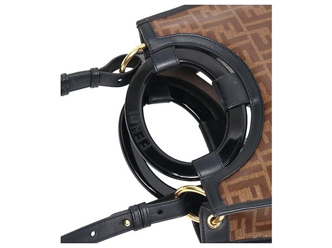 Fendi Borsa Tote Runaway marrone - vista 5