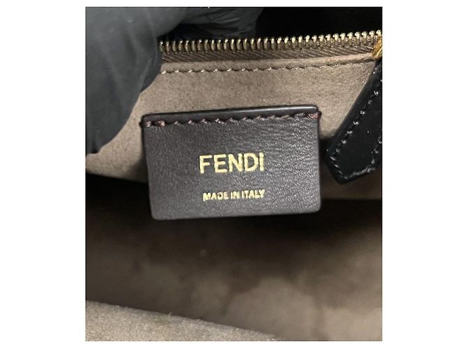 Fendi Borsa Tote Runaway marrone - vista 7