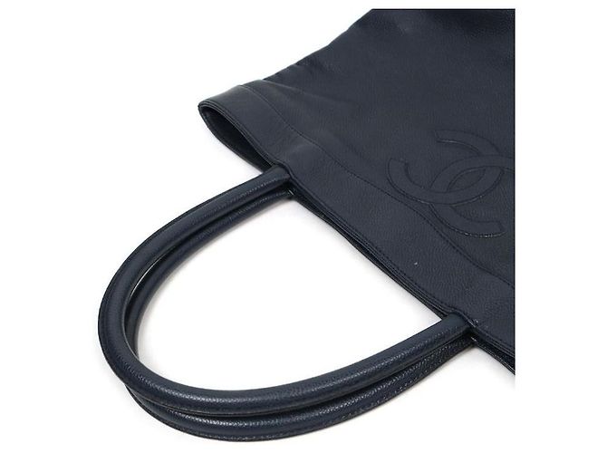 Chanel Bolsa Tote Navy Caviar - vista 7