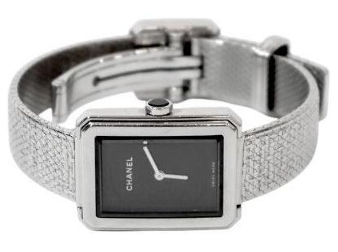 Chanel Relógio Small Boyfriend Tweed Aço Quartzo Branco - vista 2