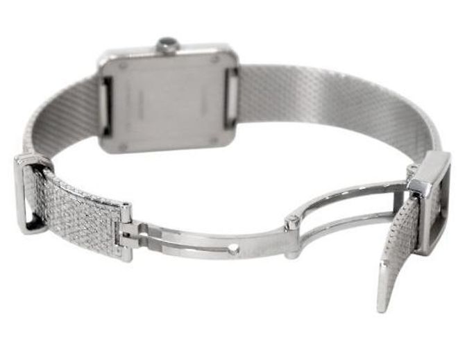 Chanel Relógio Small Boyfriend Tweed Aço Quartzo Branco - vista 6