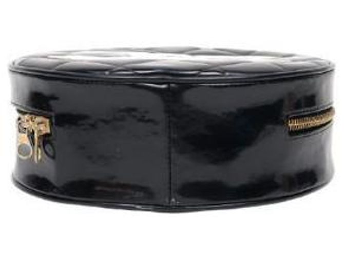 Chanel Borsa Tote Black Patent Round Big CC con manico superiore Nero - vista 4