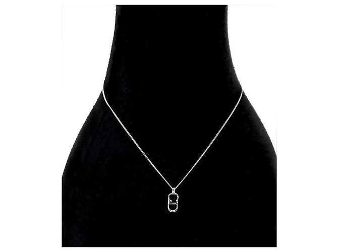 Dior Collier Vertical CD Argent - vue 5