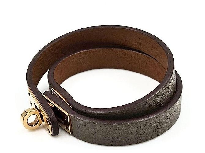 Hermès Pulsera Kelly Double Castaño - vista 2