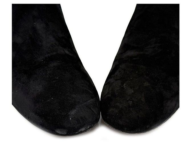 Valentino Botines de Ante Rockstud Negro - vista 6