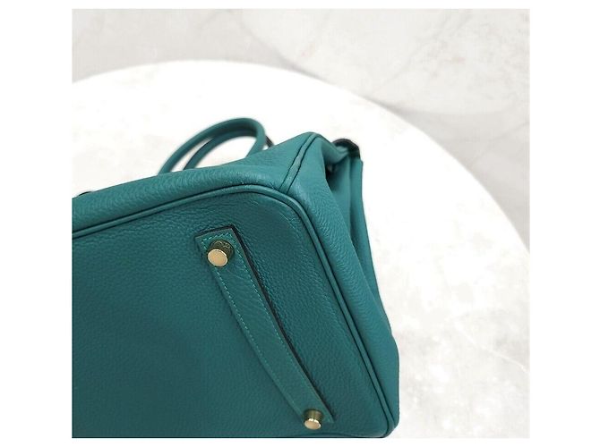 Hermès Birkin Togo Gold stamp Blu - vista 7