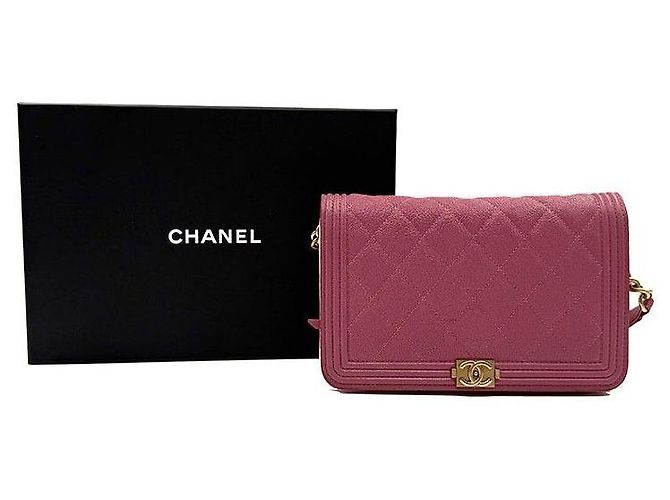 Boy Chanel Borsa a tracolla WOC in Caviar - vista 7