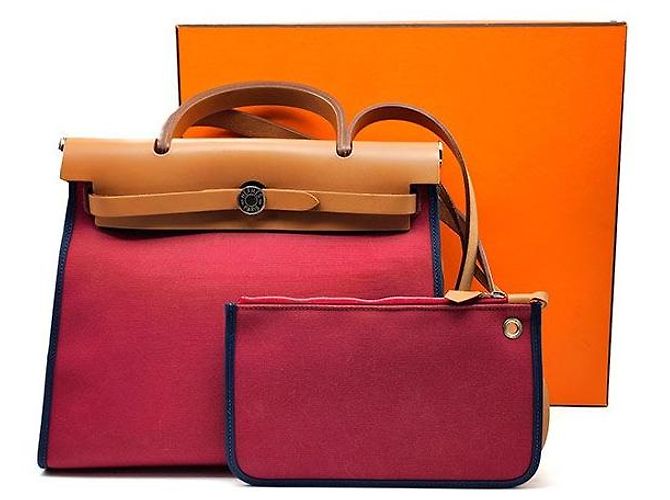 Hermès NEW ZIP Herbag Small Roja - vista 9
