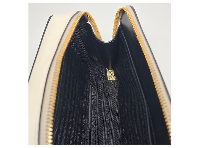 Prada Saffiano Odette Chain Belt Bag Weiß - Ansicht 10