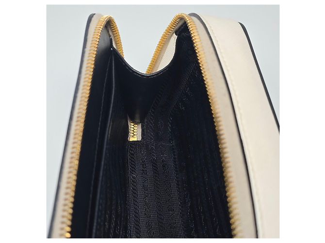Prada Saffiano Odette Chain Belt Bag Weiß - Ansicht 11