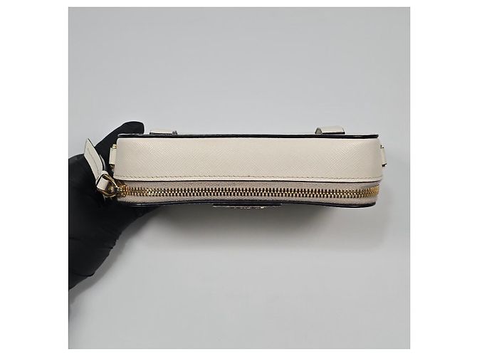 Prada Saffiano Odette Chain Belt Bag Weiß - Ansicht 8