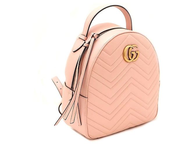 Gucci Zaino GG Marmont Matelassé Rosa - vista 2