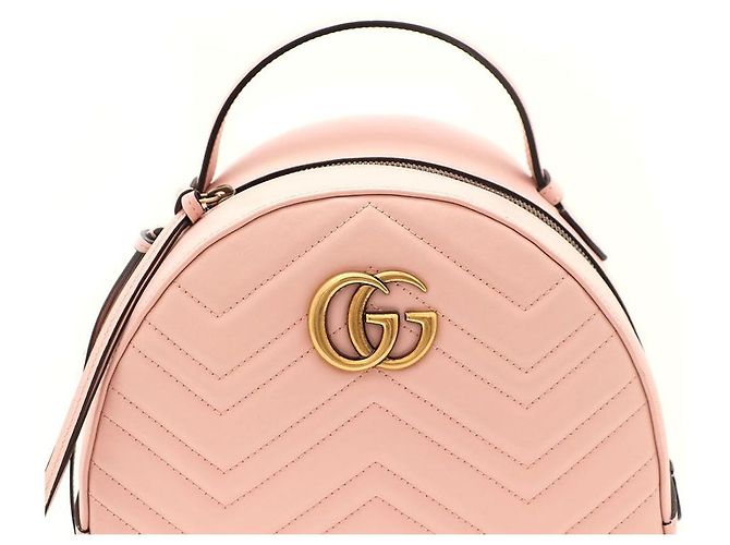 Gucci Zaino GG Marmont Matelassé Rosa - vista 4