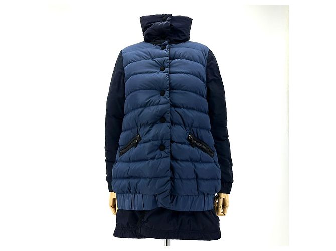 Chaqueta larga reversible de plumón para mujer Moncler Negro - vista 2