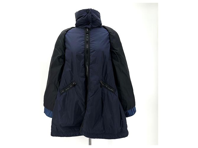 Chaqueta larga reversible de plumón para mujer Moncler Negro - vista 3