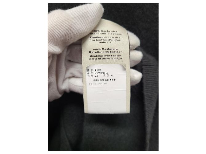 Hermès Charcoal Chandel Elbow Patch Cashmere Knit Brown - view 5